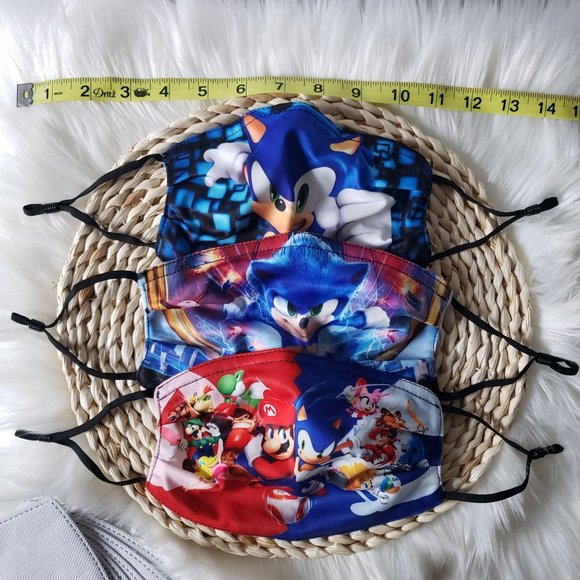 Sonic/Mario Face Masks - Picture 5 of 7